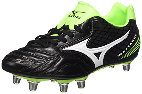 Mizuno Herren Waitangi Ps Rugbyschuh, Black (Black/White/Green Gecko), 44 EU