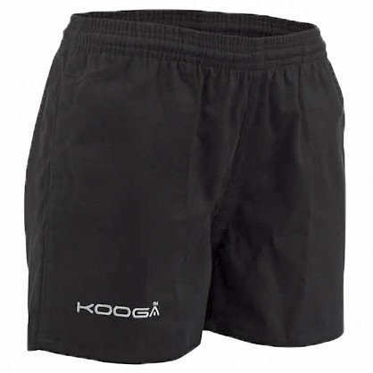 KooGa Kinder Rugby Sport Shorts Murrafield (66cm) (Schwarz)