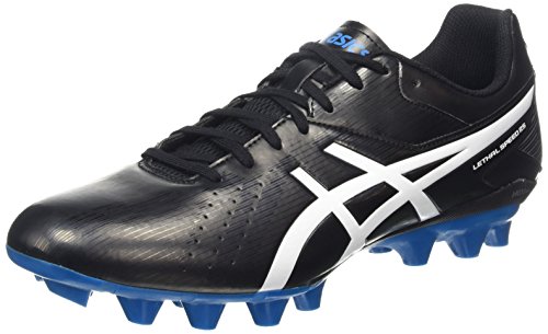 ASICS Lethal Speed Rs, Herren Rugbyschuhe, Schwarz (black/white/methyl Blue 9001), 43.5 EU