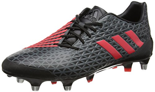 Adidas Herren Predator Malice Sg Rugbyschuhe, Schwarz (Negbas/Rojimp/Grivis), 42 EU