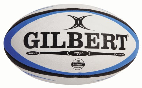 Gilbert Herren Rugbyball Omega Match mehrfarbig blau / schwarz Size 5