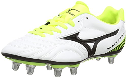 Mizuno Waitangi Ps, Herren Rugbyschuhe, Weiß (white/black/yellow), 42 1/2 EU (8.5 UK)