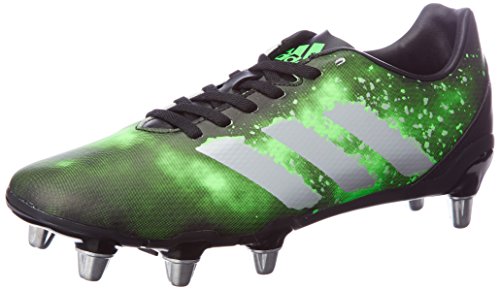 adidas Herren Kakari SG Rugbyschuhe, Nero (Negbas/Plamet/Versol), 45 EU