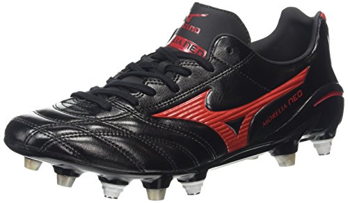 Mizuno  Morelia Neo Ps Mix,  Herren Rugbyschuh, Schwarz (Schwarz/Chinese Red), 44 EU ( 9.5 UK )