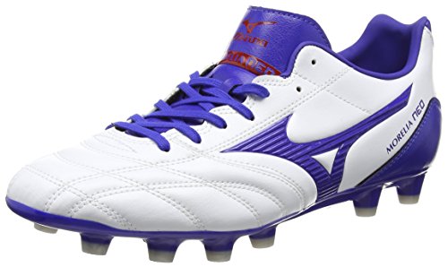 Mizuno Morelia Neo Ut Md, Herren Rugbyschuh, White (White/Surf the Web/Chinese Red), 44.5 EU (10 UK)