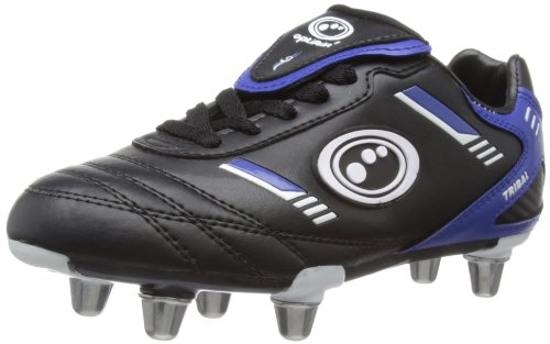 Optimum Tribal, Jungen Rugbyschuhe, Schwarz (Black/Blue),  36 EU (3 UK)