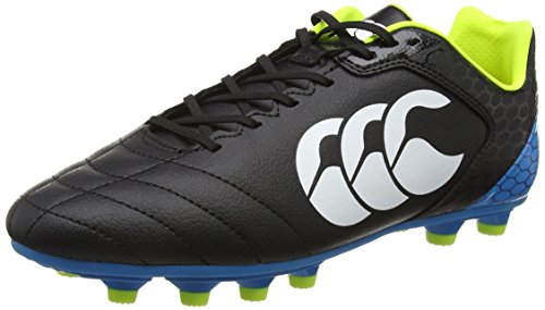 Canterbury Herren Stampede Club Moulded Rugbyschuhe, Schwarz (989 Black/Red/White), 42.5 EU