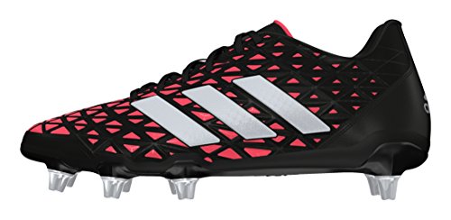 Adidas Herren Kakari Elite Sg Rugbyschuhe, Schwarz (Negbas/Plamet/Rojimp), 46 EU