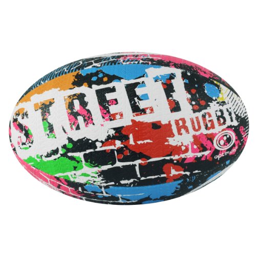 Optimum Street Rugby Ball, Schwarz, Größe 3 schwarz schwarz 4