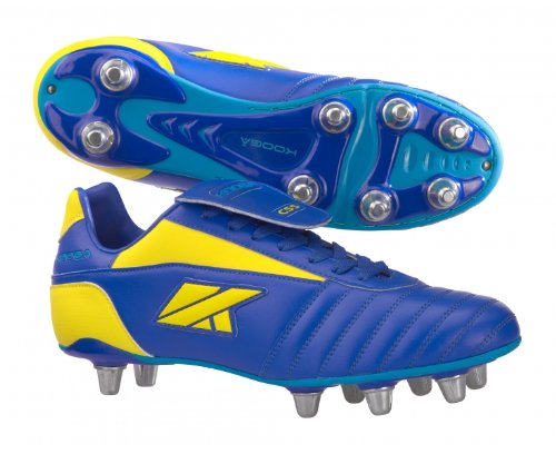 KOOGA Rugby Herren Stiefel Nuevo CS5 LCST Blau/Gelb 13H