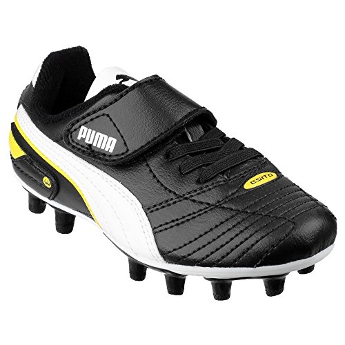 Puma Esito XL Kinder Jungen FG Fußball/Rugby Schuhe (28 EU) (Schwarz)