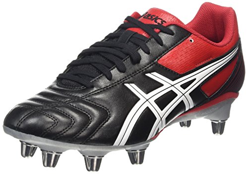 ASICS Lethal Tackle, Herren Rugbyschuhe, Schwarz (black/racing Red/white 9023), 42.5 EU